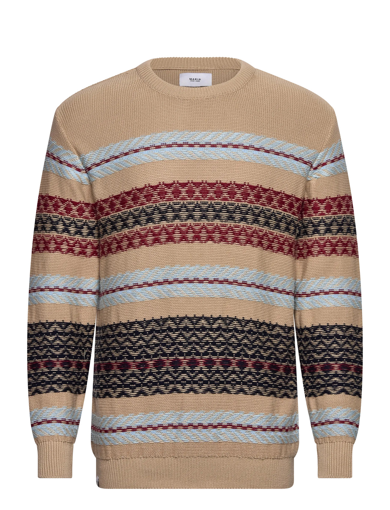 Makia Hunted Knit, XL, Multi/patterned, Strik > Runde Halse, Herre