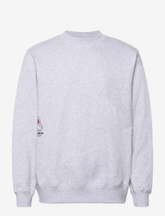 Mozzarellaman Sweatshirt - collegepaidat - light grey