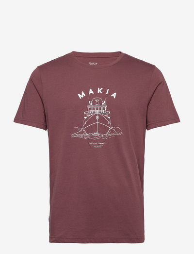 Mariner T-shirt - lyhythihaiset - red mahogany