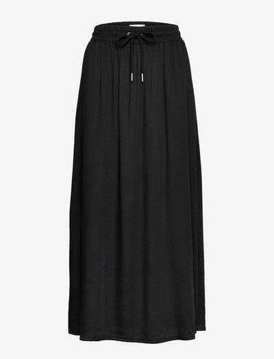 Kira Skirt - maxi nederdele - black