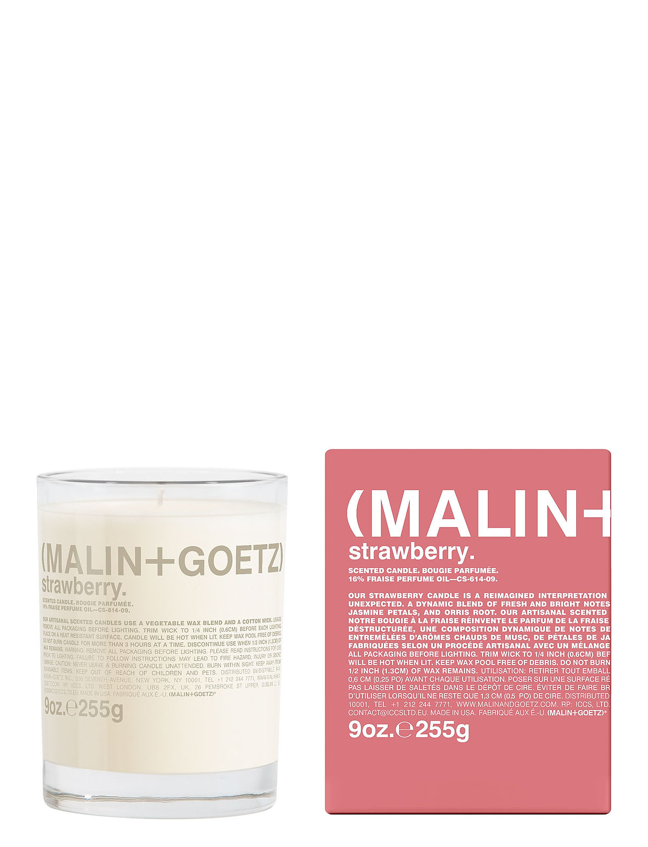 Strawberry Candle Duftlys Nude Malin+Goetz