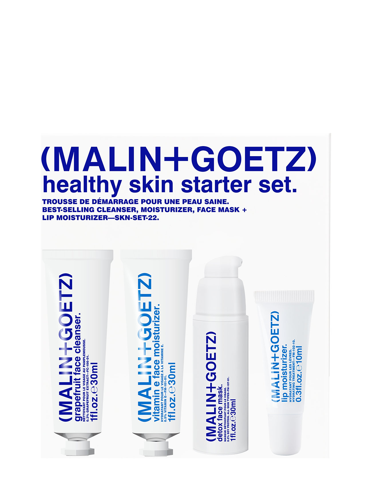 Healthy Skin Starter Set Hudplejesæt Nude Malin+Goetz