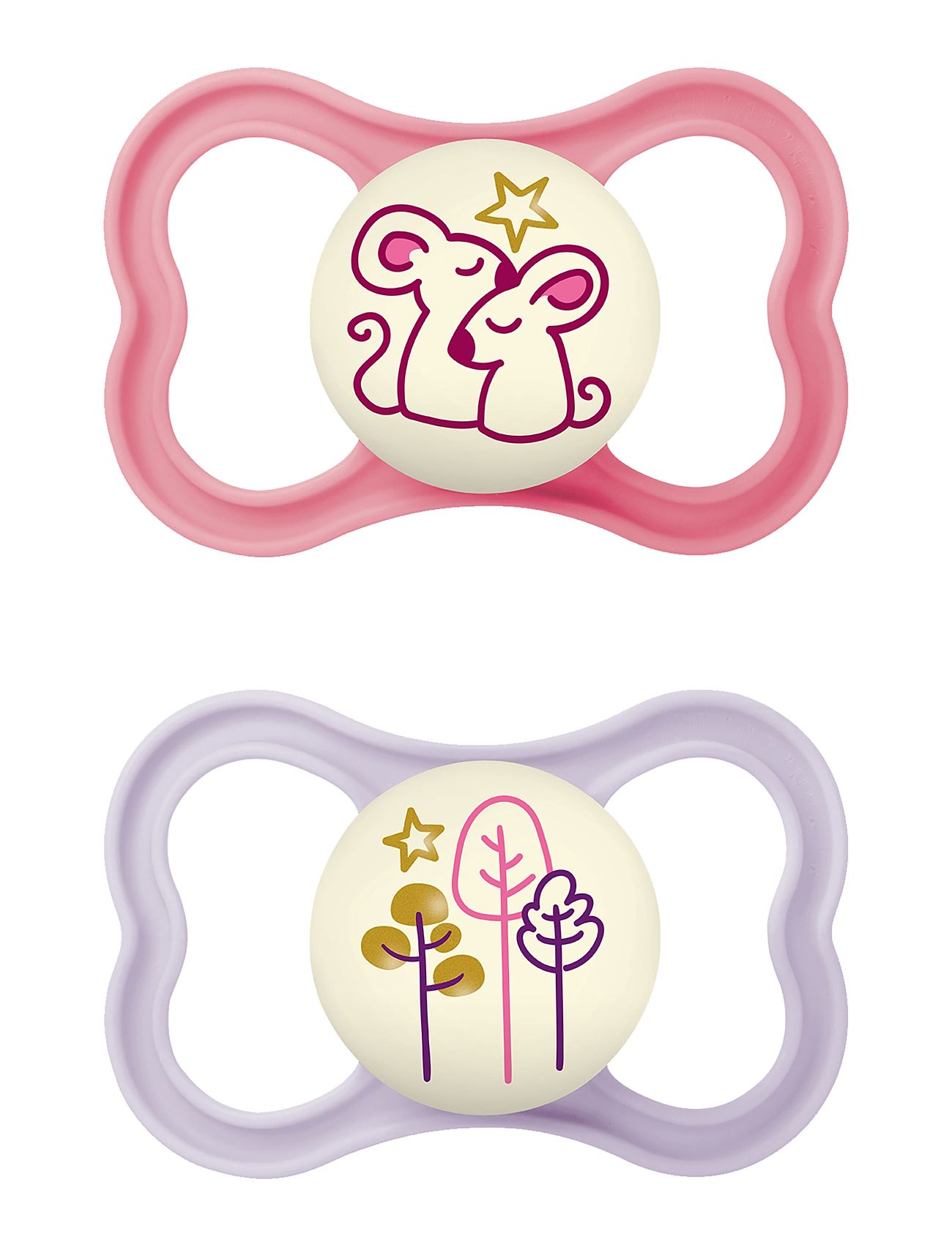 Mam Air Night Pink 6-16M Baby & Maternity Pacifiers & Accessories Pacifiers Multi/patterned MAM