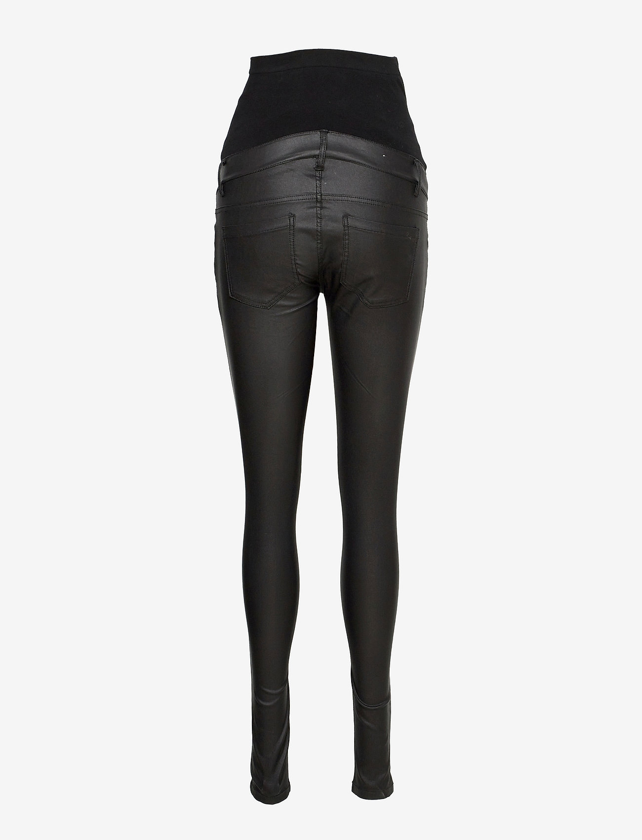 Mamalicious Mlsantos Slim Coated Hb Jeans - Slim jeans | Boozt.com