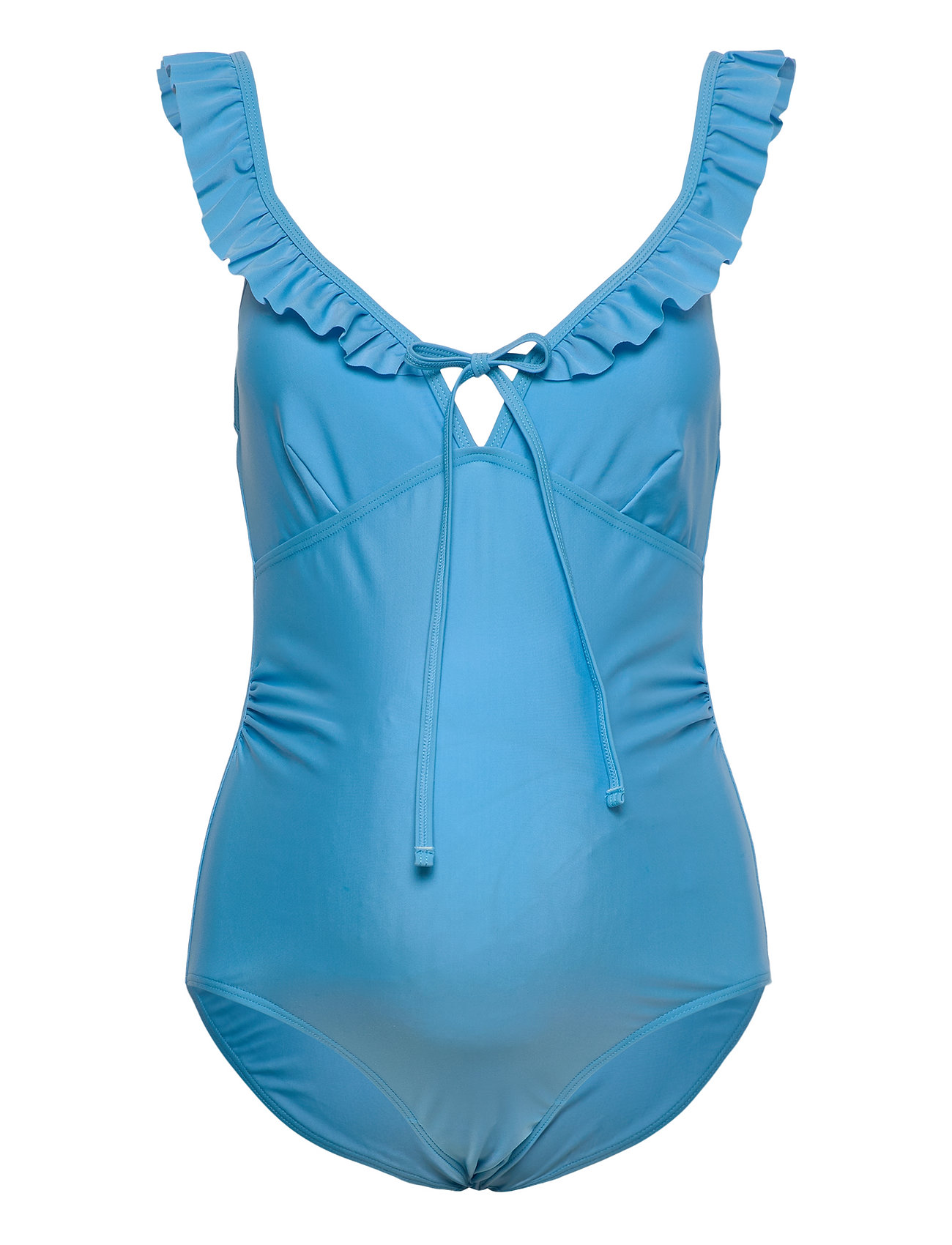 Mldaria Ruffle Swimsuit Hc. A. Baddräkt Badkläder Blue Mamalicious