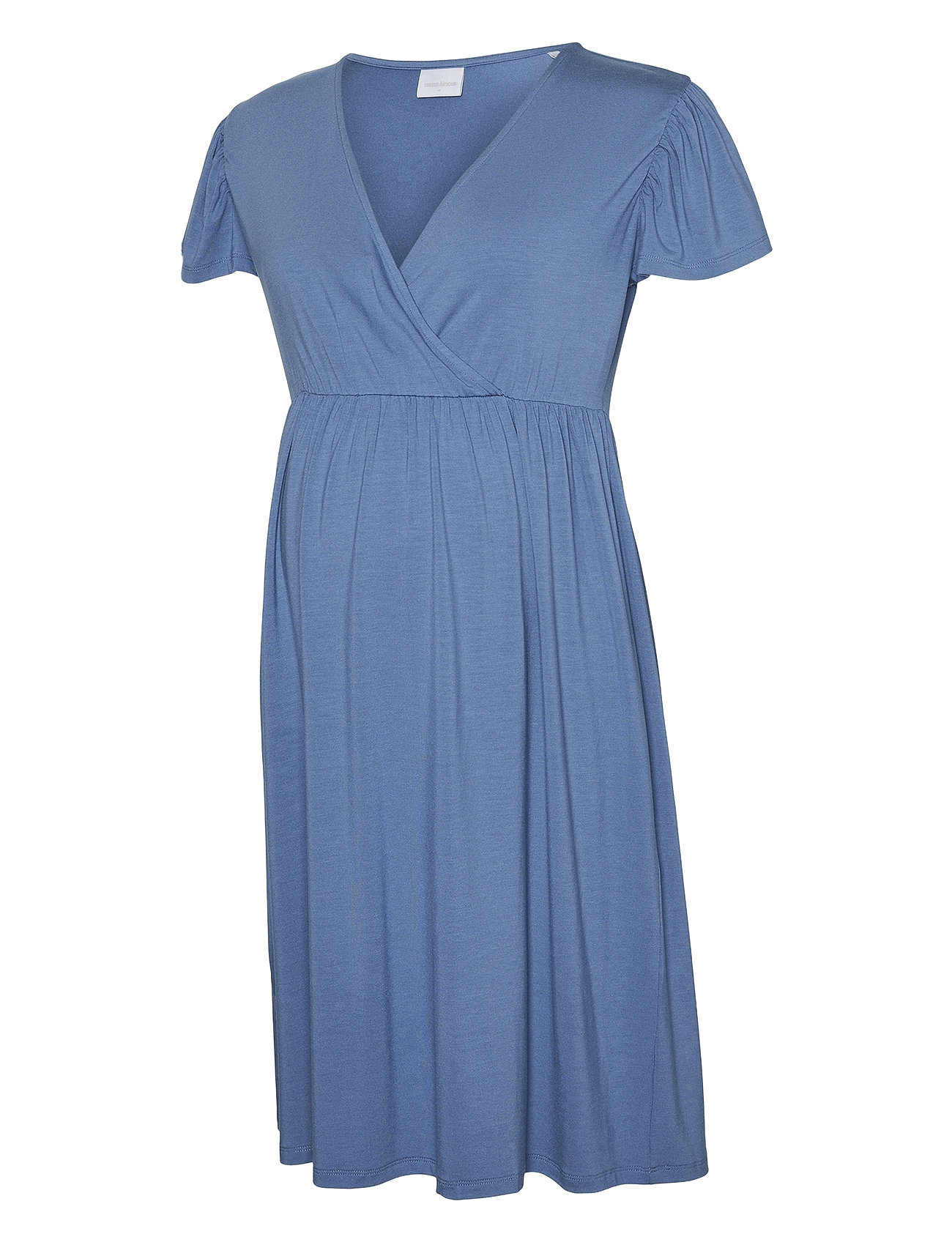 Mlkhloe Tess Cap Jrs Short Dress A. Blue Mamalicious