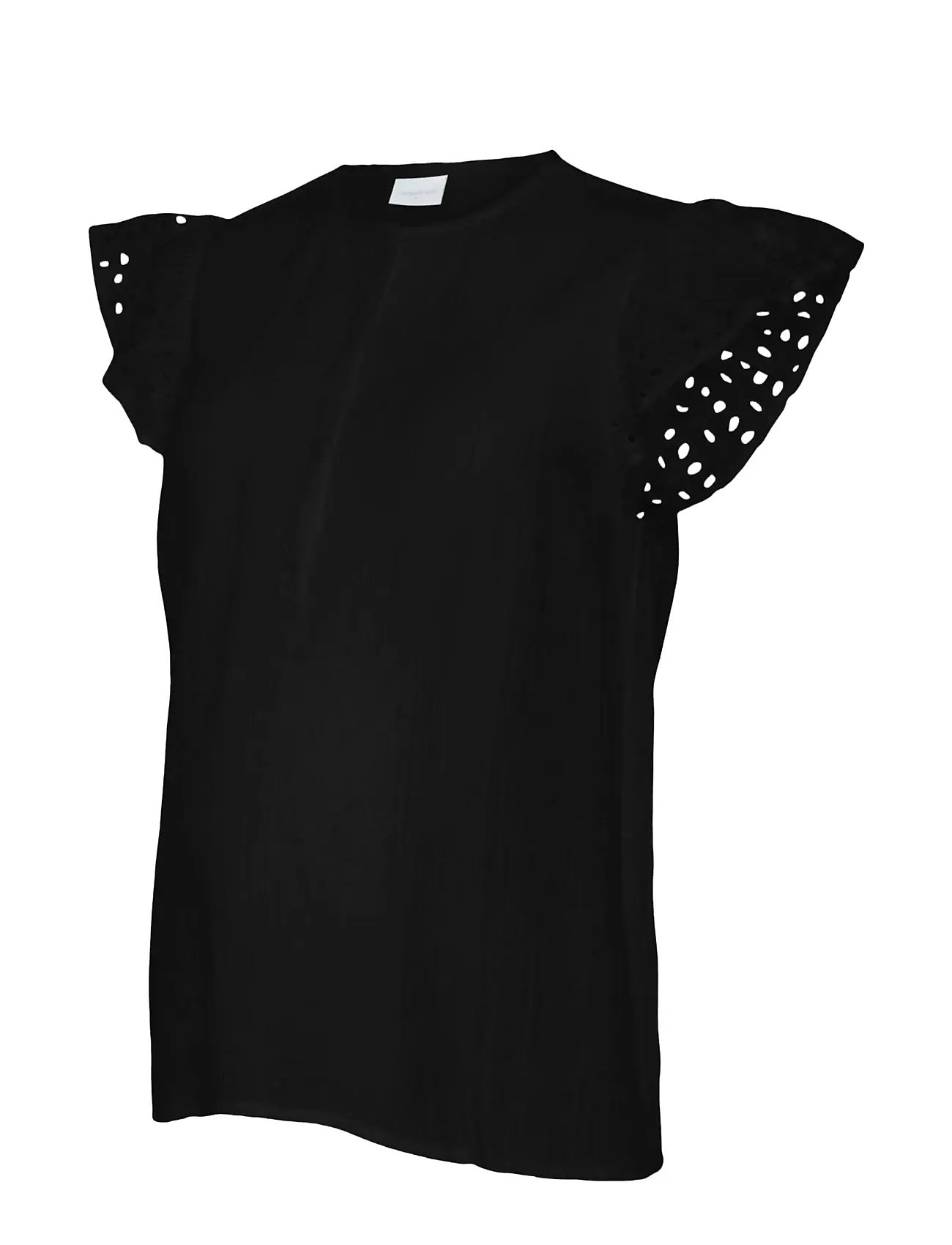 Mljuana Lia Wo Cap Sleeve Top 2F Black Mamalicious