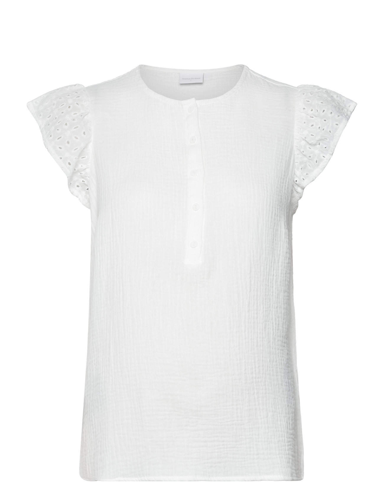 Mljuana Lia Wo Cap Sleeve Top 2F White Mamalicious