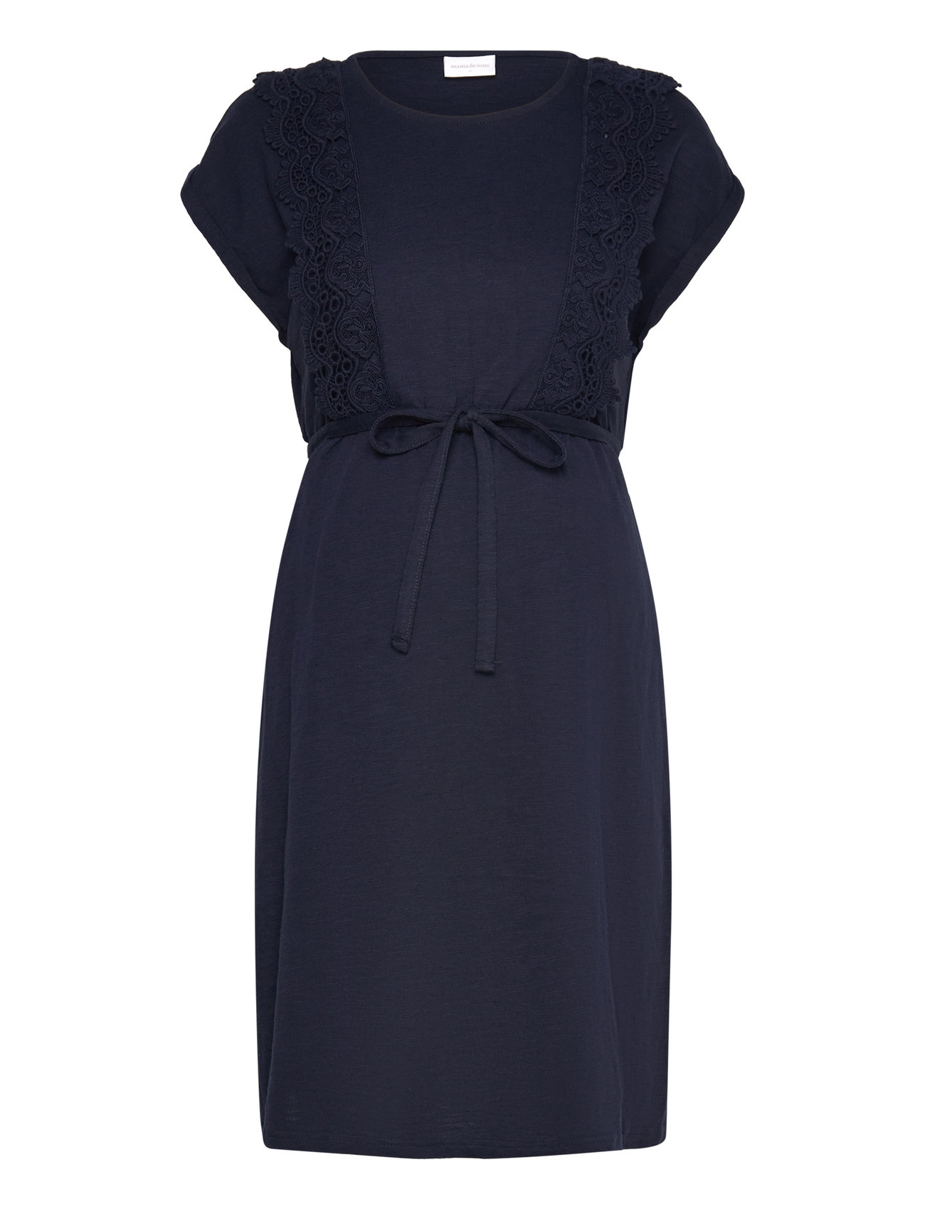 Mlalisa Mary Cap Jrs Abk Dress 2F A. Knælang Kjole Navy Mamalicious