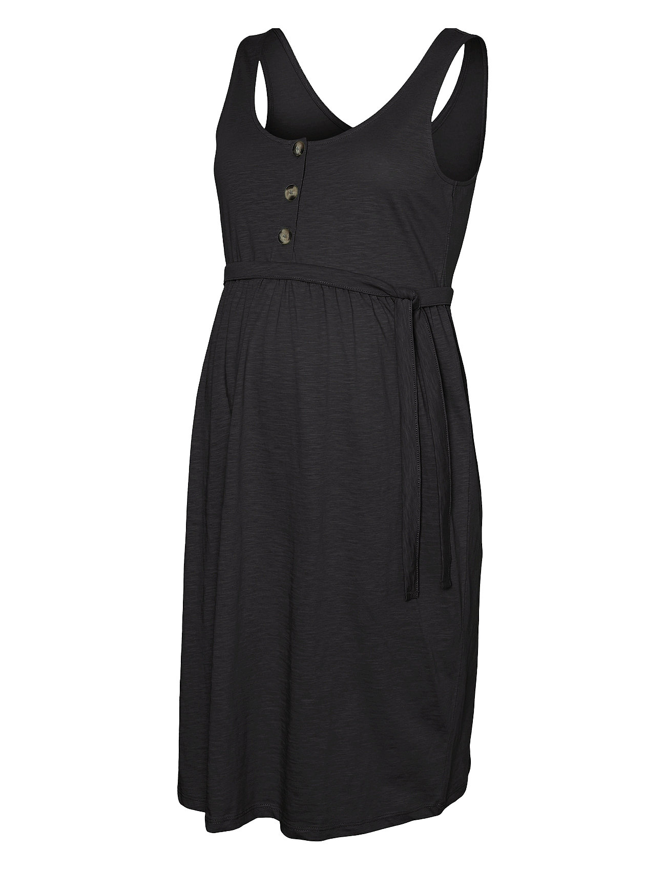 Mlevi Lia Sl Jrs Abk Dress 2F Noos Knelang Kjole Black Mamalicious