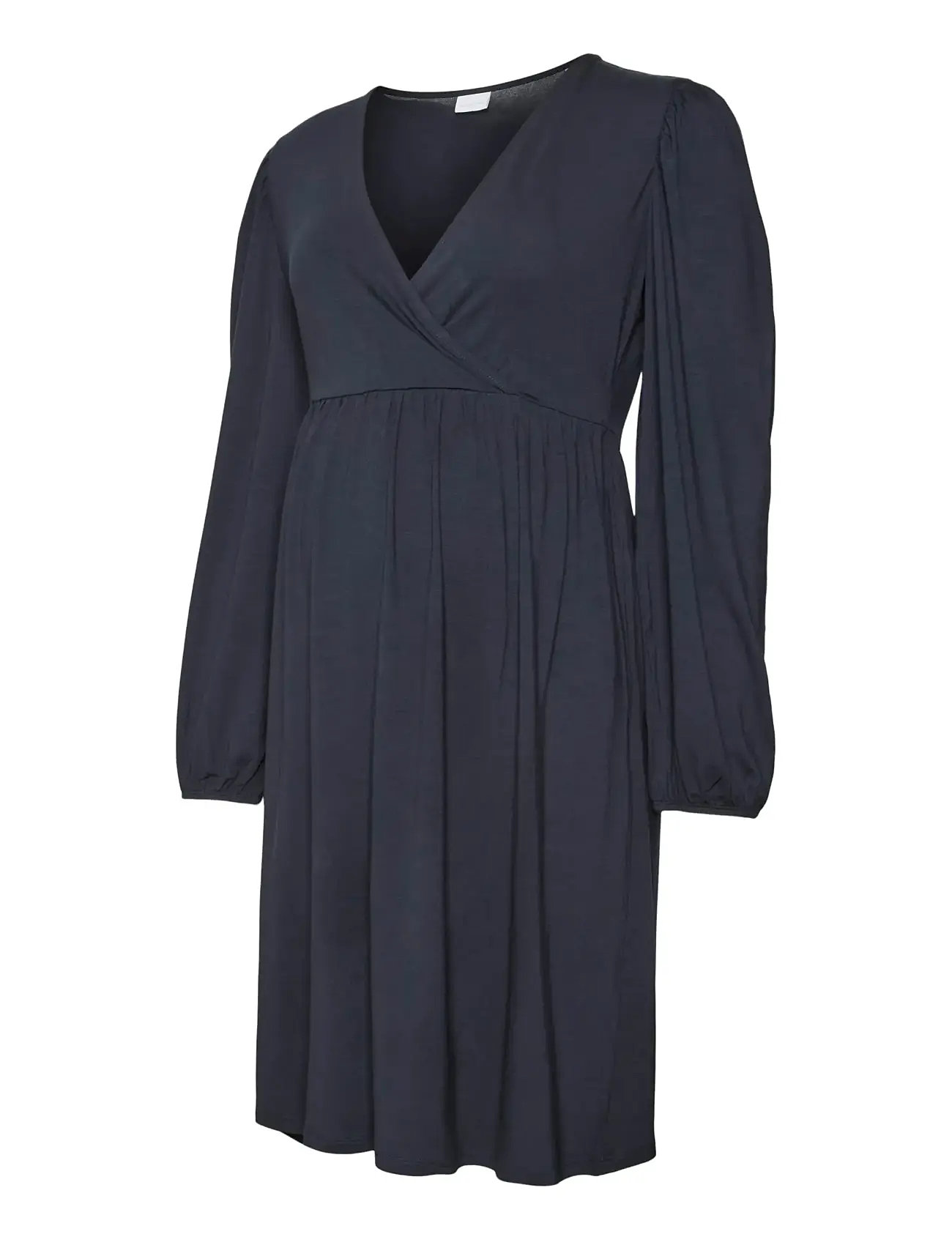 Mlkhloe Alison Tess Ls Jrs Short Dress Knelang Kjole Navy Mamalicious