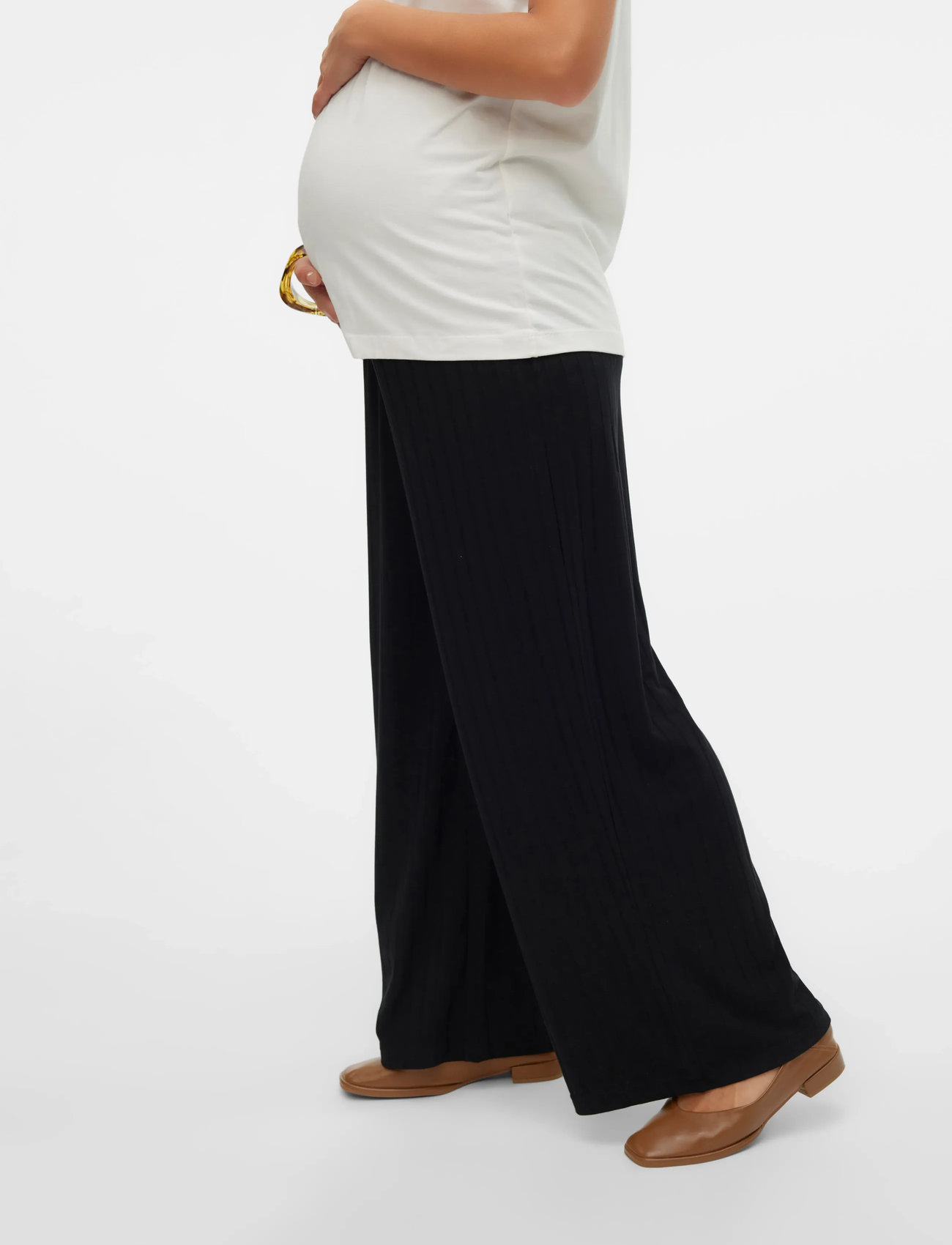 Mamalicious Mllucy Wide Rib Jrs Pants Hw Noos (MAM20020820