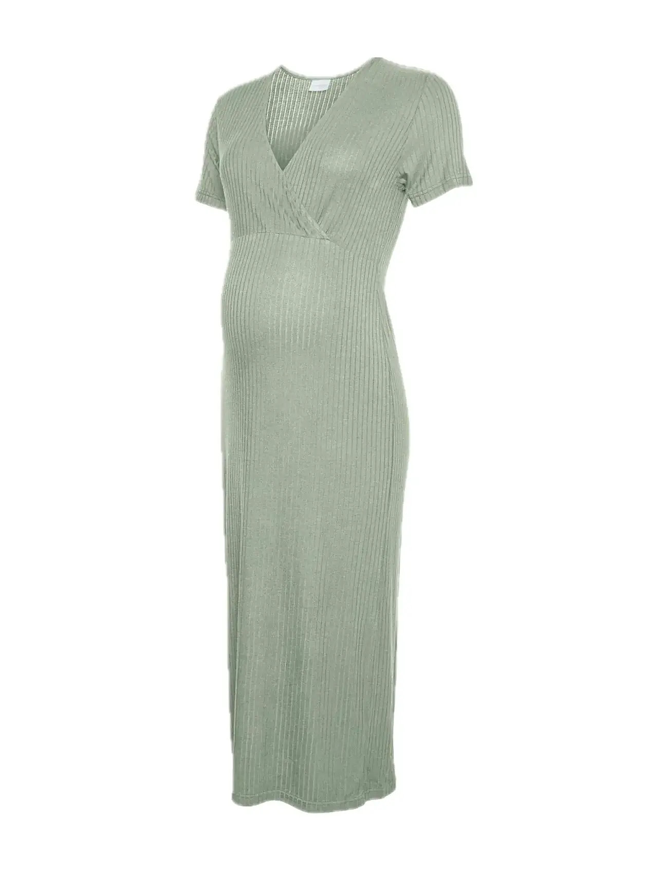 Mltrinity Tess Ss Jrs Midi Dress 2F Noos Knelang Kjole Green Mamalicious