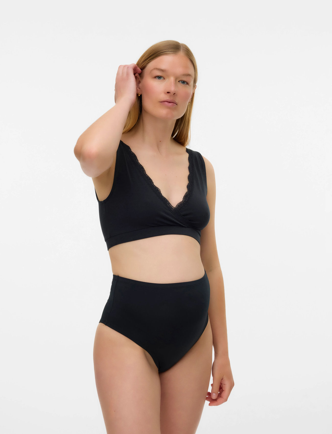 Mamalicious mlhelena Crossy Lace Bra 2F 2-P Noos, M, White, Bh'Er Og Toppe > Barsels-Bh'Er, Dame