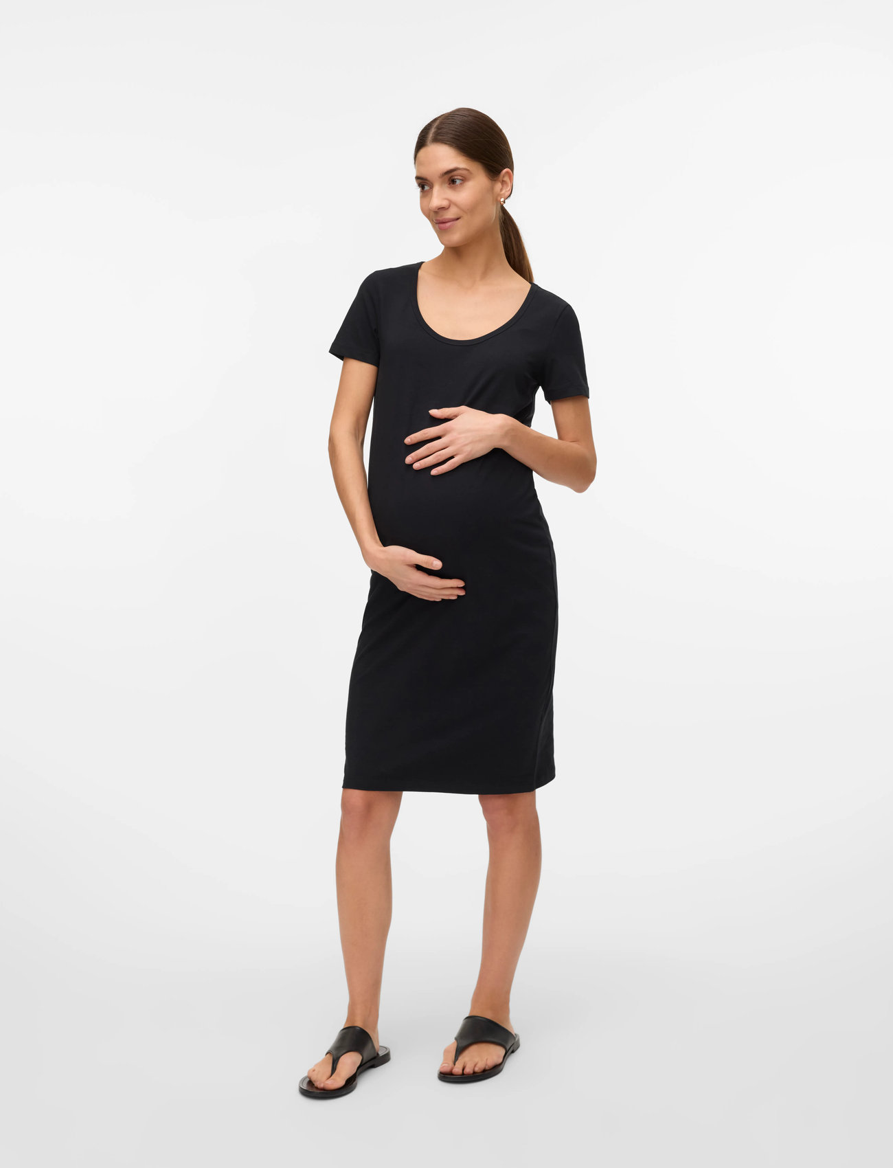 Mamalicious mlkerrie Ss Jrs Abk Dress Noos, S, Black > Dresses, Dame
