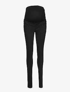 MLLOLA SLIM BLACK JEANS - džinsa bikses ar tievām starām - black