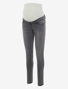 MLLOLA SLIM GREY JEANS A. NOOS - slim fit jeans - grey denim