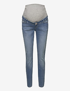MAMALICIOUS Mlsantos Slim Coated High Back Jeans Mujer