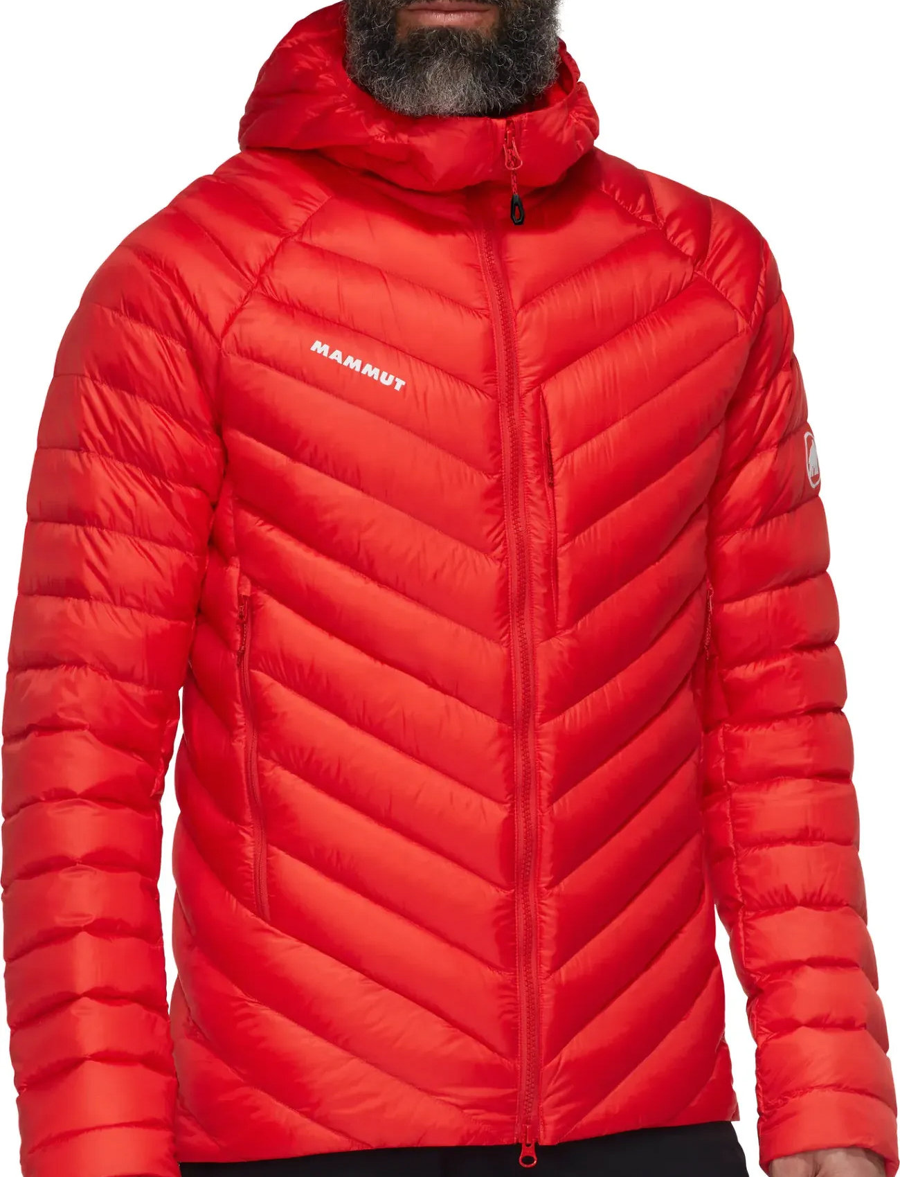 Mammut Broad Peak In Hooded Jacket Men, L, Red, Sport Jackets > Sport Padded Jackets, Herre