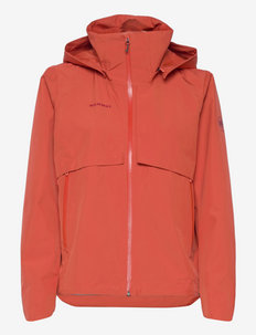 Seon 2L HS Hooded Jacket Women - outdoor & rain jackets - terracotta