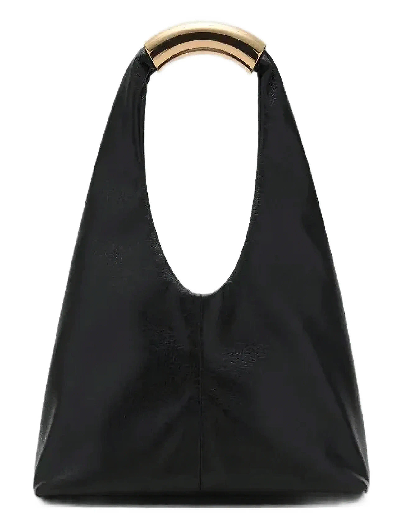 MANGO Handtasche With Metal Handle Schwarz - One Size - Damen