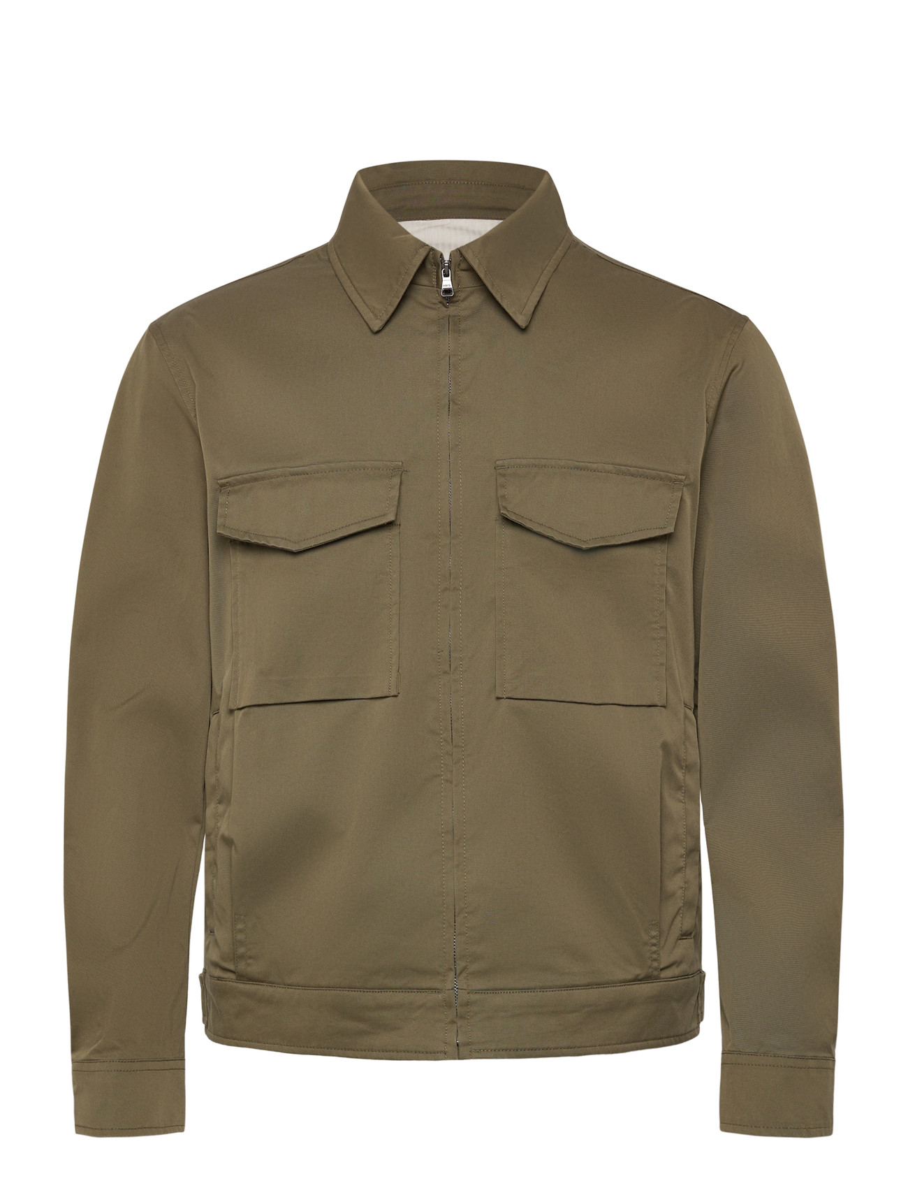 MANGO Baumwolle Jacke With Pockets Khaki - XL - Herren