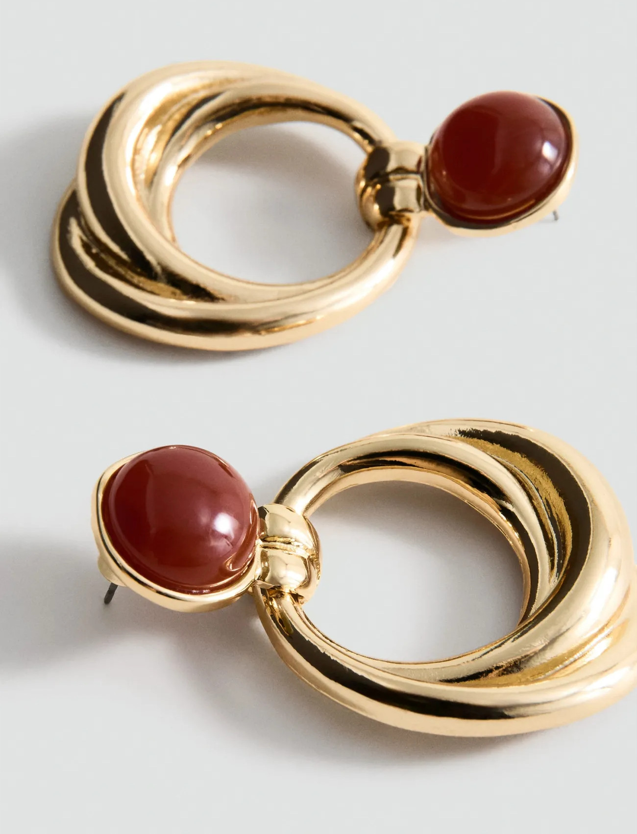 Mango Mixed Hoop Earrings, One Size, Gold, Øreringe > Ørestikker, Dame