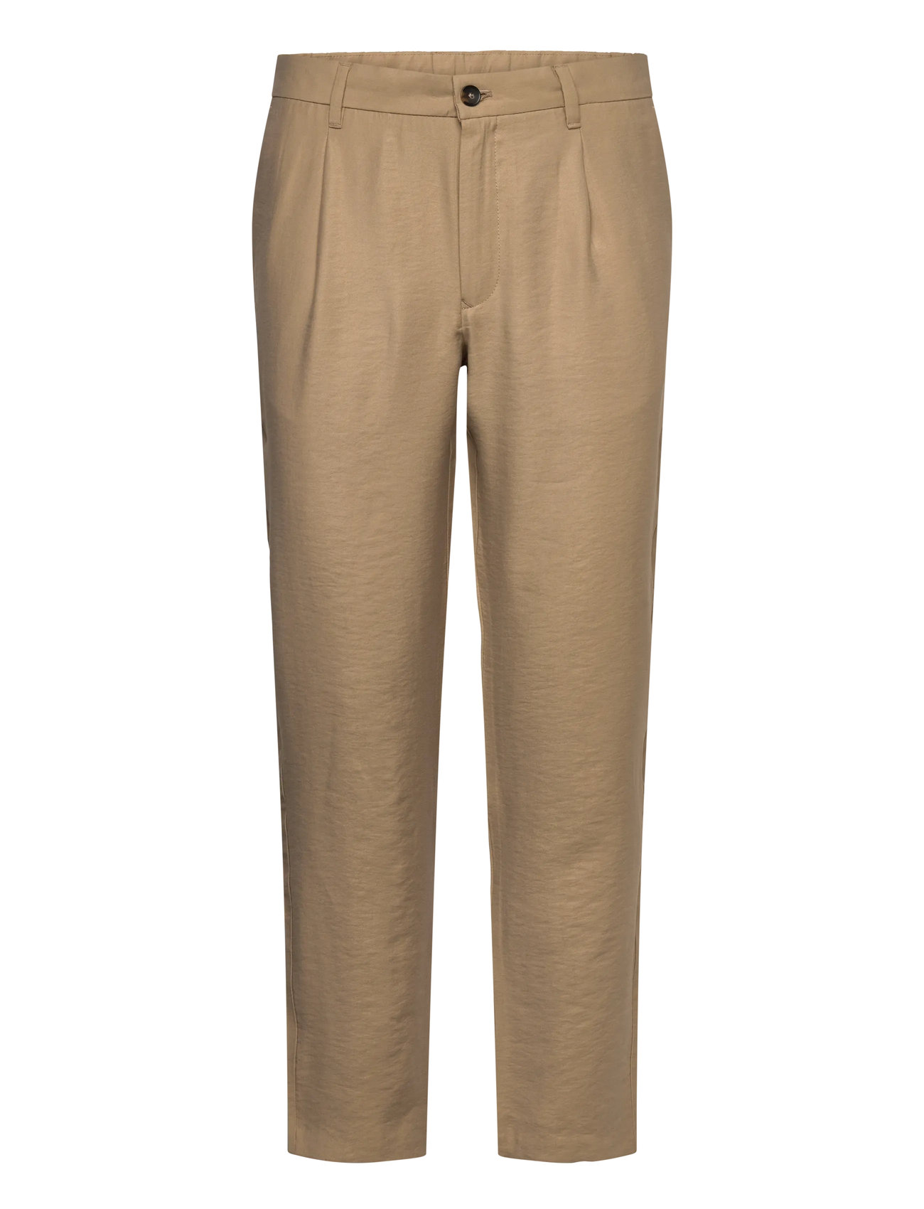 MANGO Straight-Fit Pleated Hosen Beige - 46 - Herren