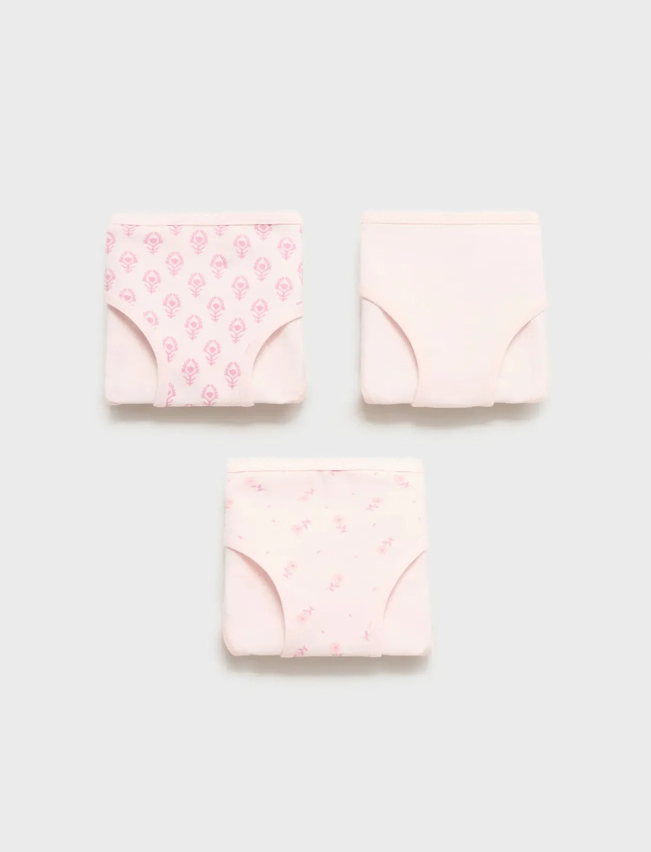 Mango 3 Pack Cotton Panties, 3-4, Pink, Undertøj > Trusser, Børn