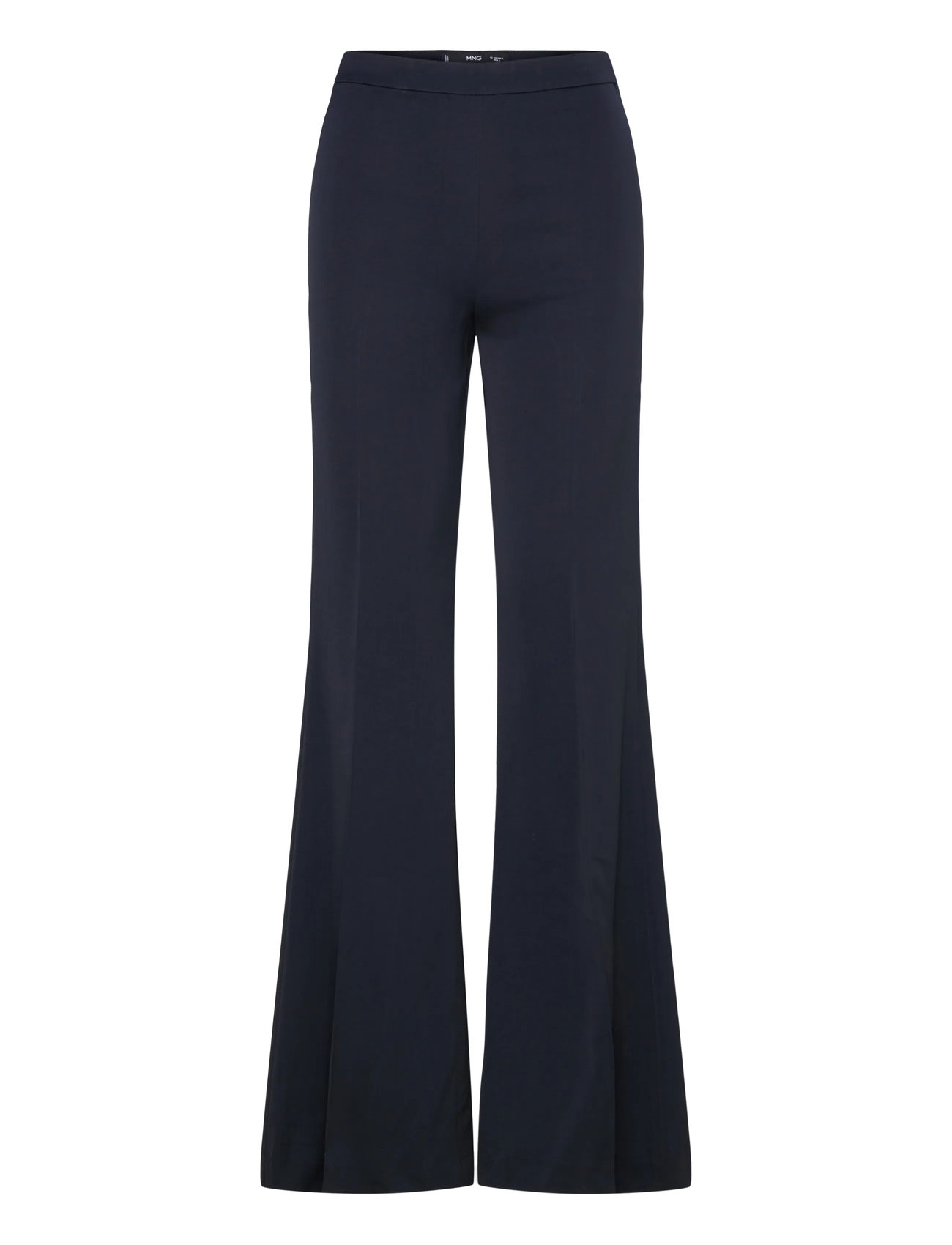 MANGO Long Flared Hosen Navy - 38 - Damen