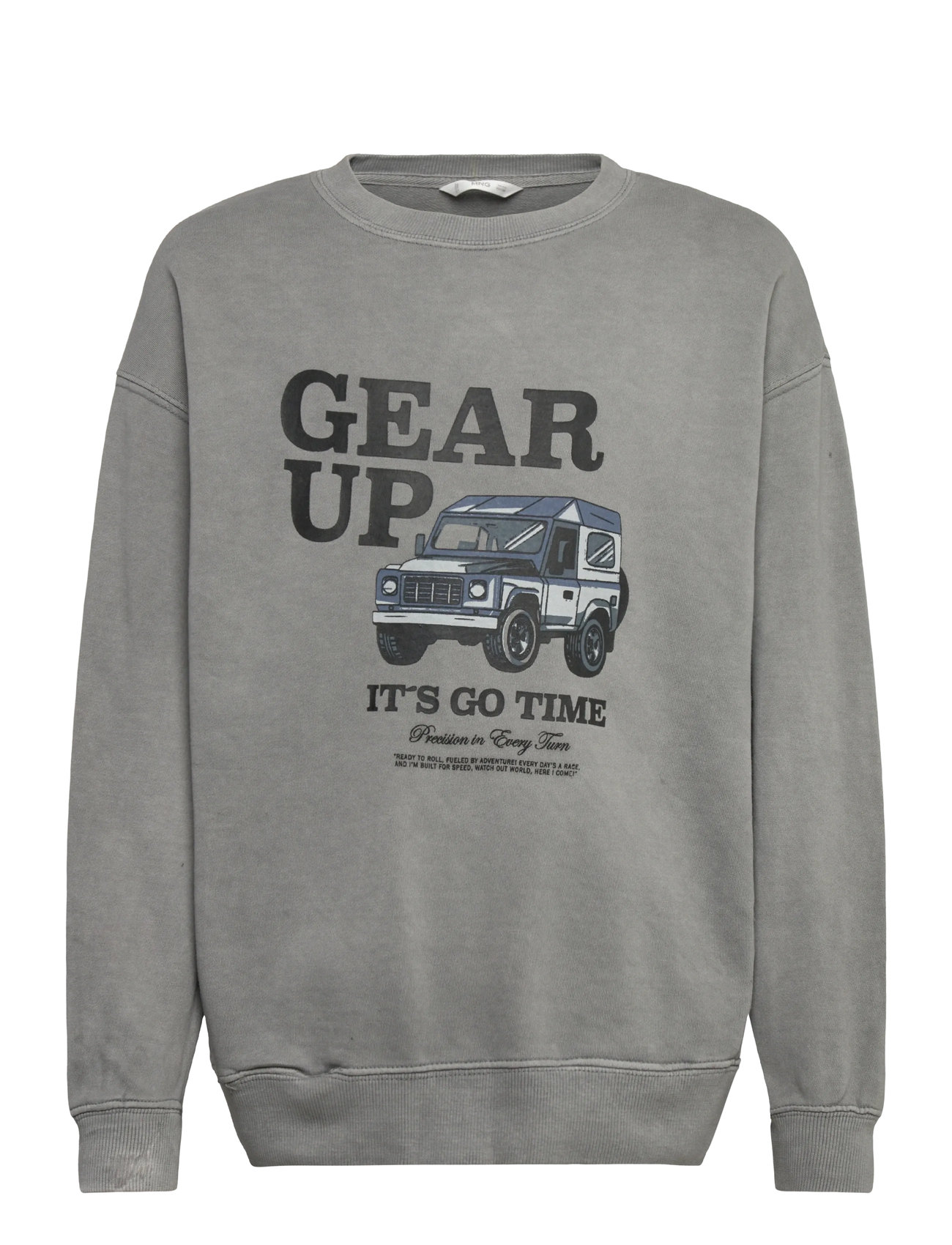 MANGO Printed Baumwolle Sweatshirt Grau - 9-10 - Kinder