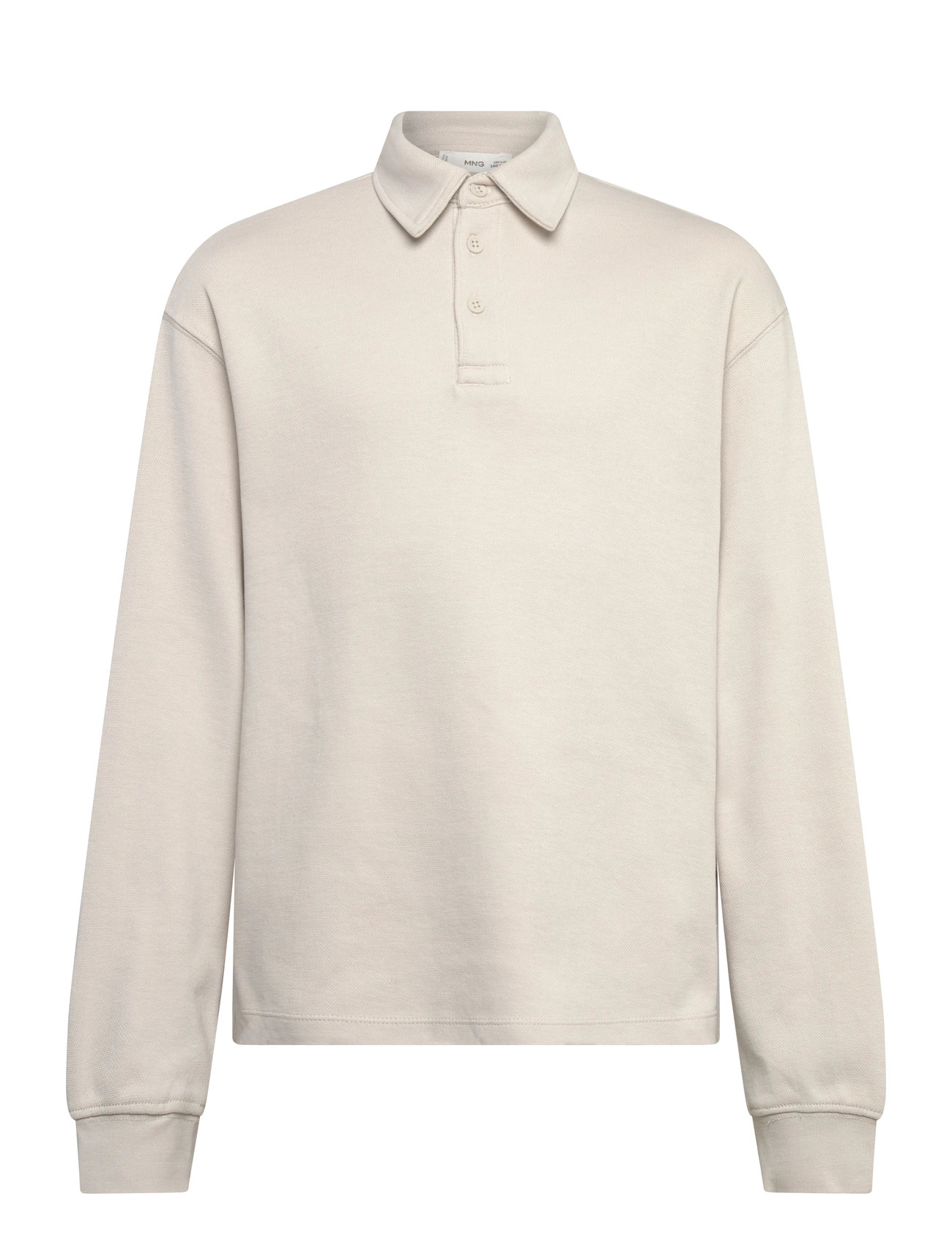 MANGO Polo-Neck Sweatshirt Beige - 9-10 - Kinder