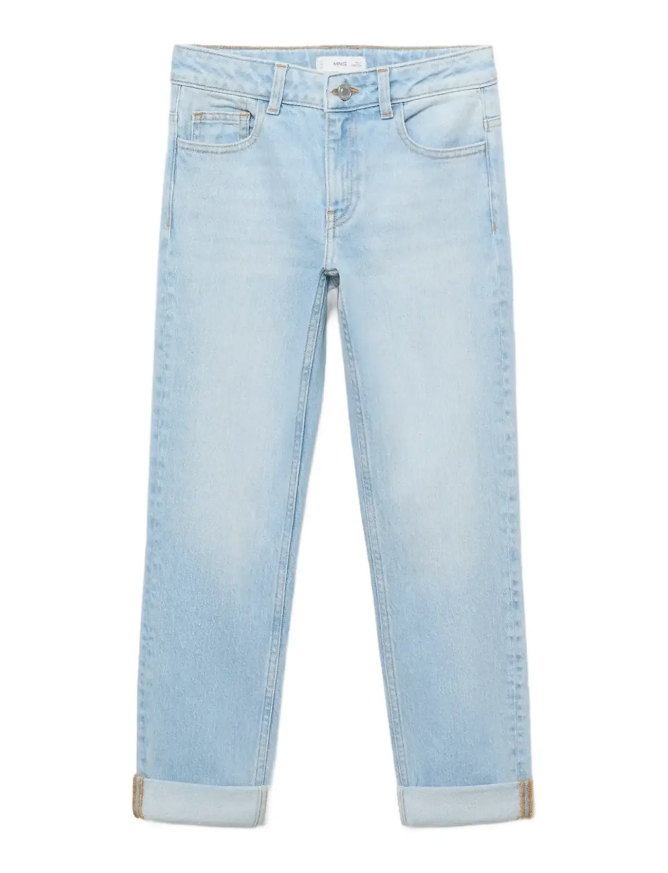 Mango Regular-Fit Jeans, 12, Blue, Jeans > Almindelige Jeans, Børn