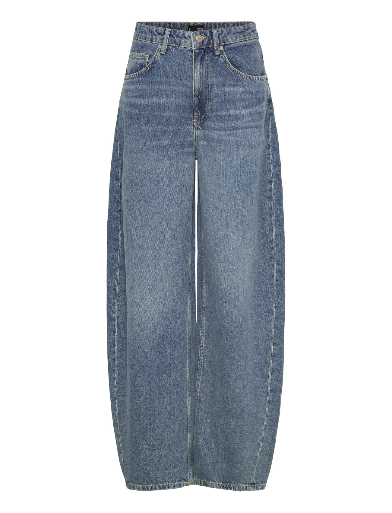 MANGO Mid-Rise Balloon Jeans Blau - 40 - Damen