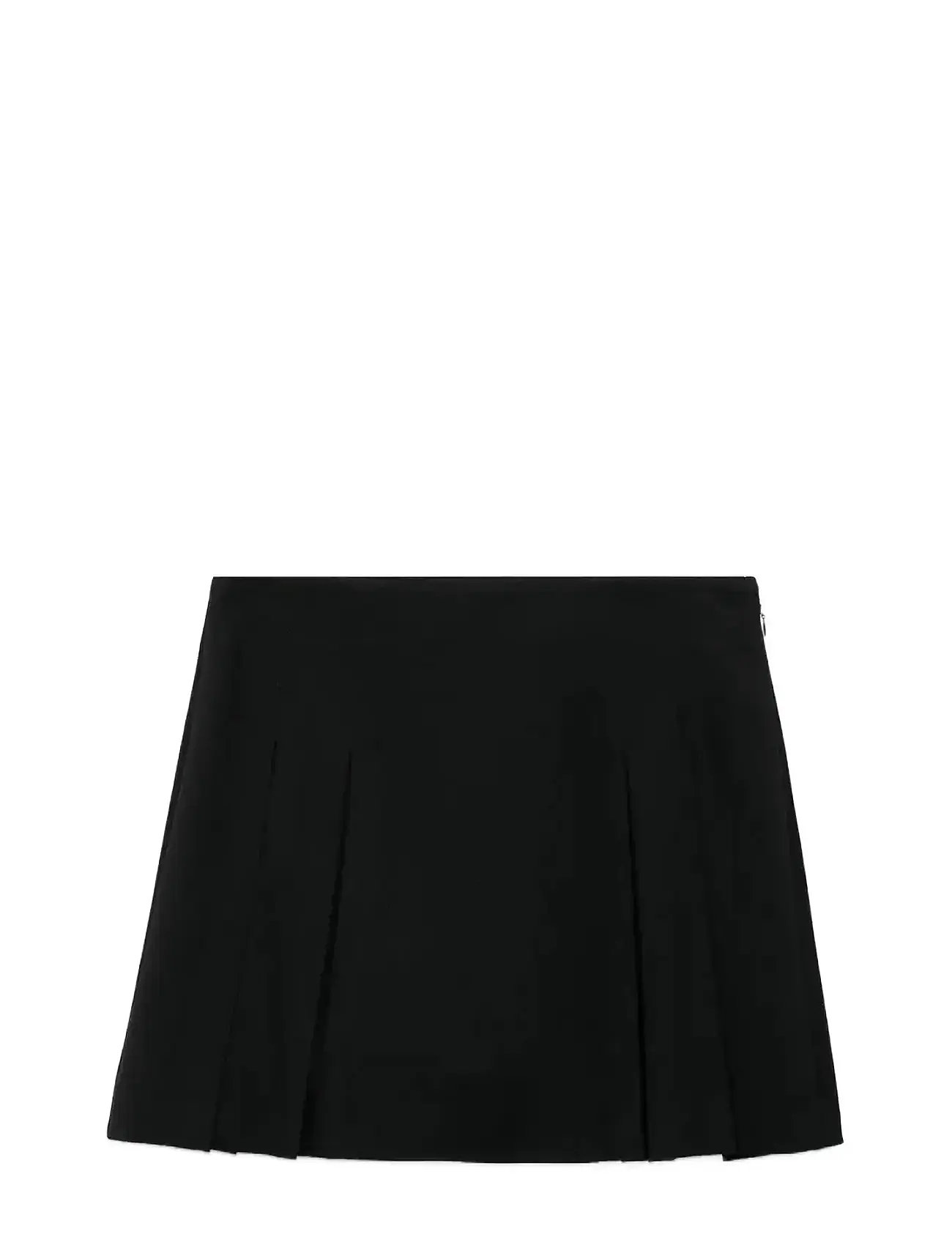MANGO Pleated Mini-Rock Schwarz - 32 - Damen
