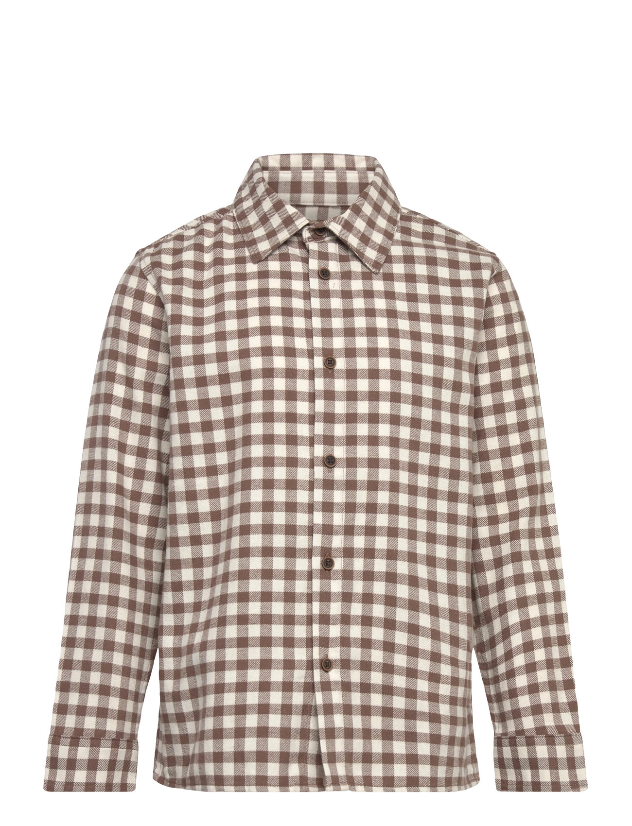 MANGO Checked Print Shirt Braun - 11 - Kinder
