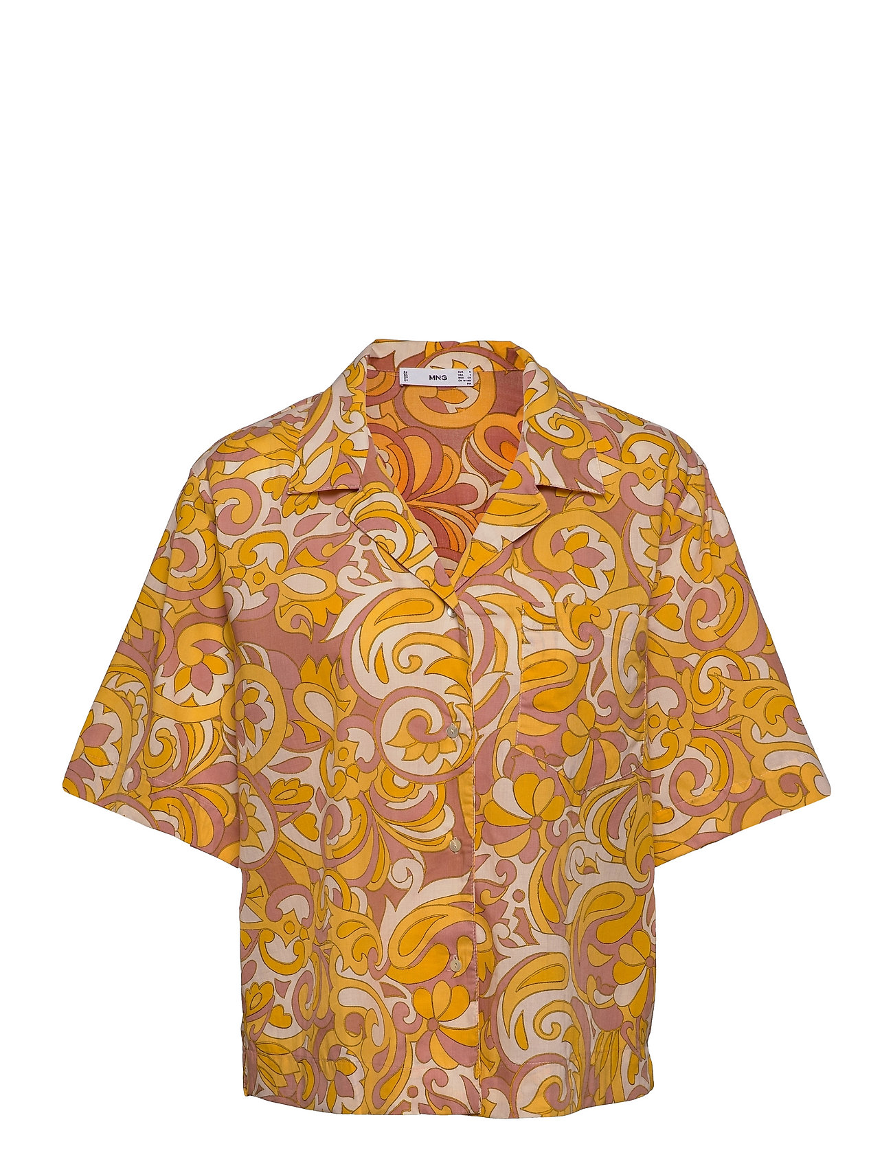Espuma Tops Shirts Short-sleeved Yellow Mango