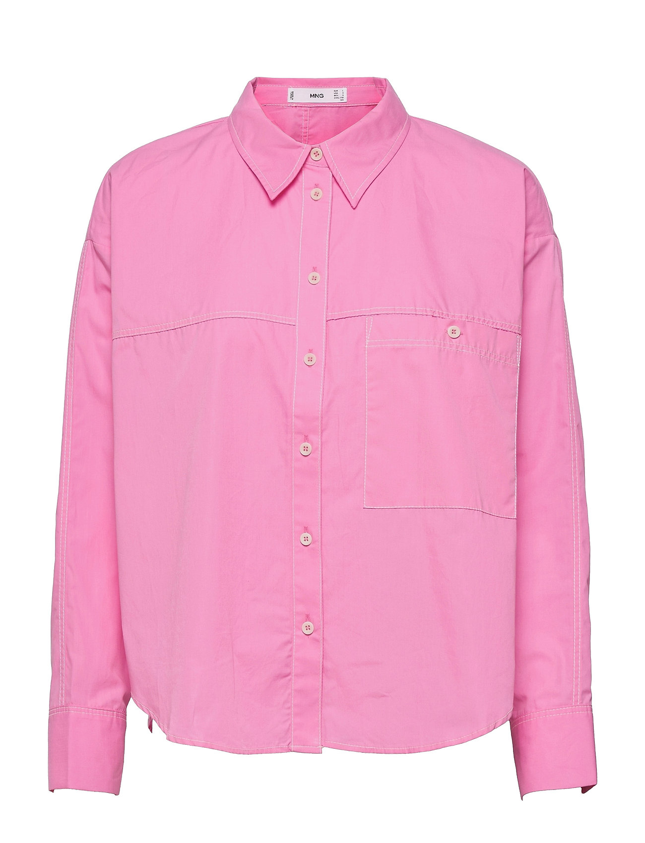 Leon Tops Shirts Long-sleeved Pink Mango