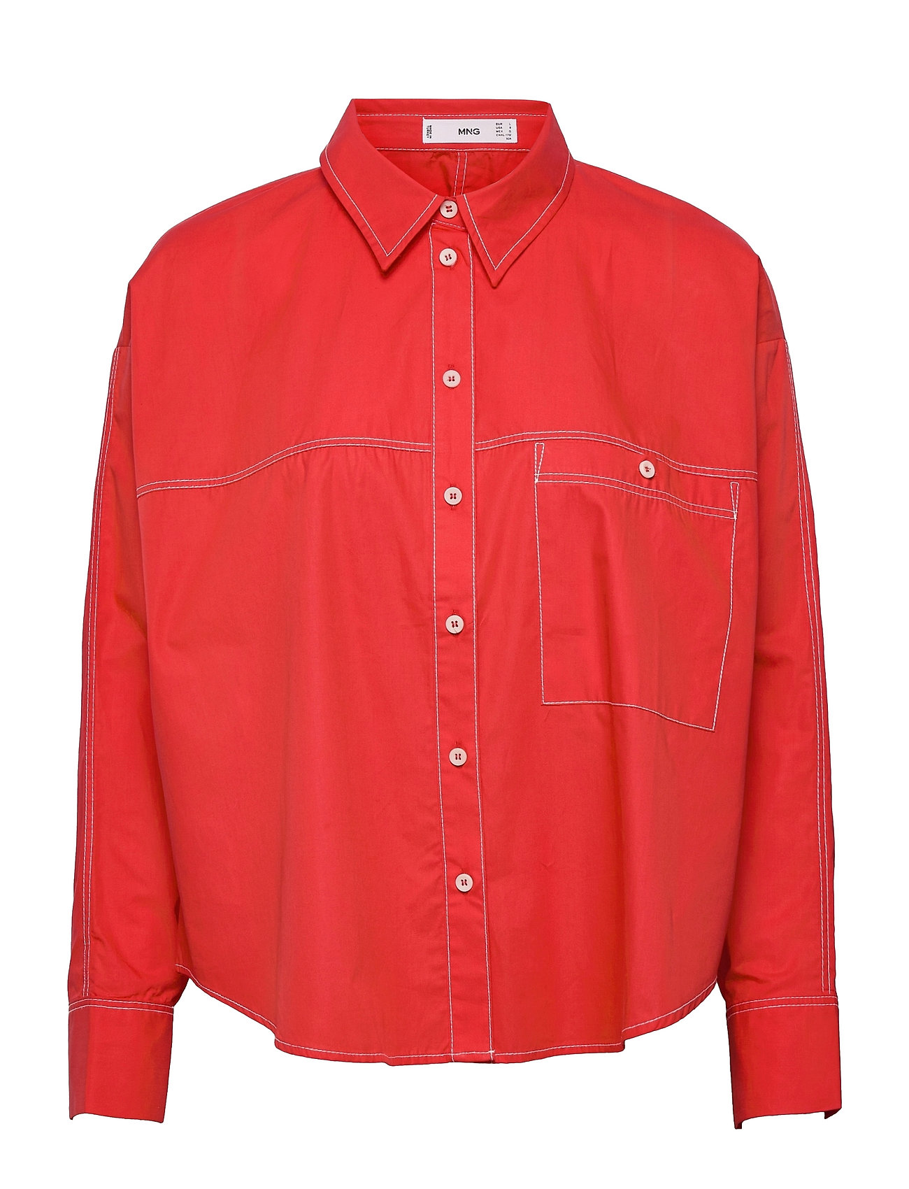 Leon Tops Shirts Long-sleeved Pink Mango