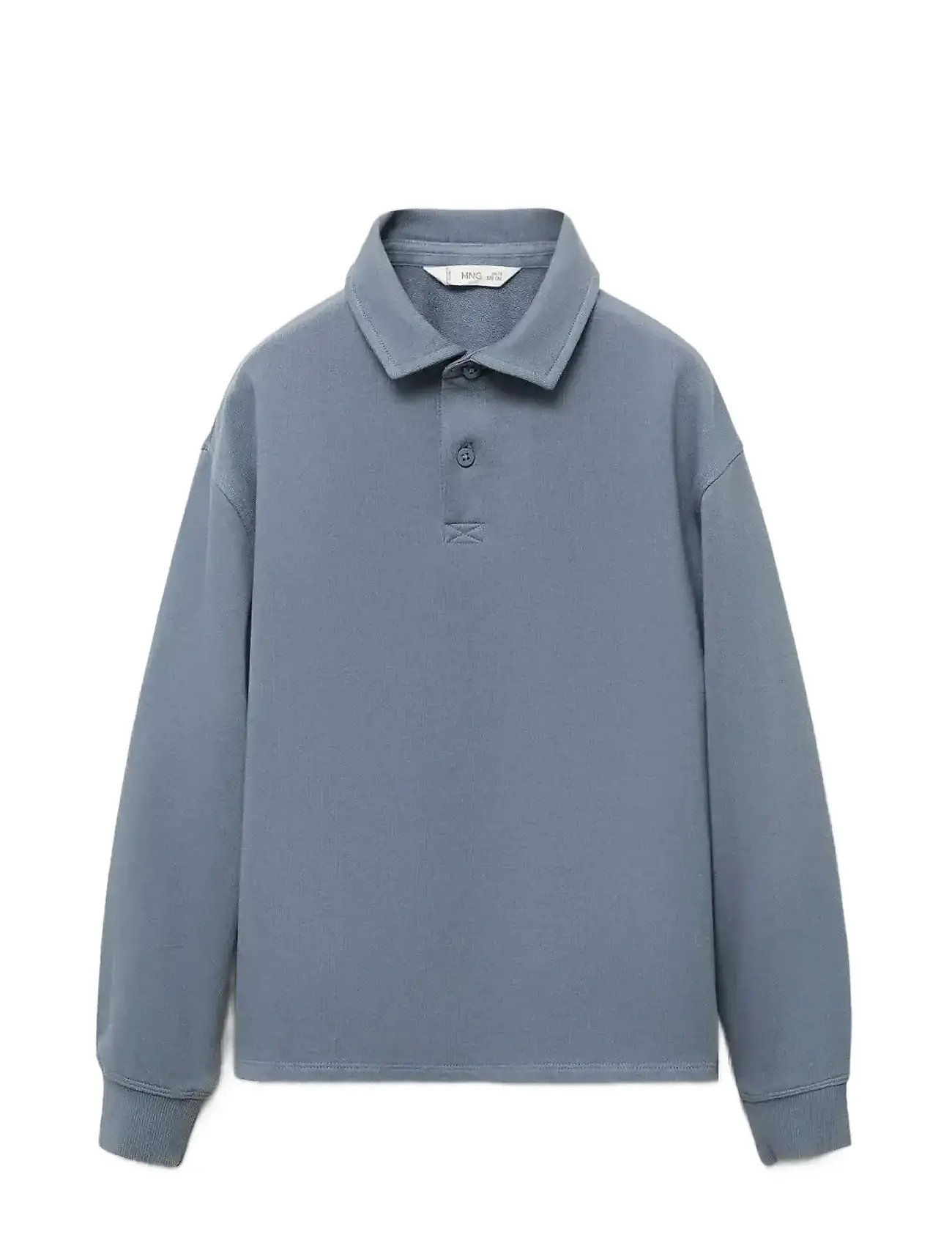 MANGO Polo-Neck Sweatshirt Blau - 7-8 - Kinder