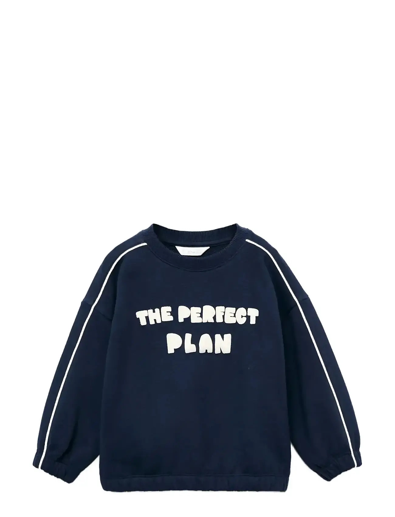 MANGO Printed Embossed Sweatshirt Navy - 3-4 - Kinder