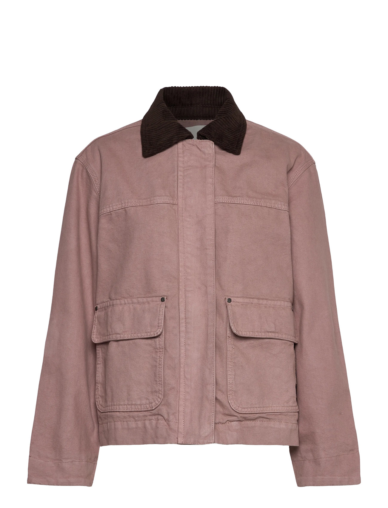 MANGO Kordsamt Collar Denim Jacke Pink - L - Damen