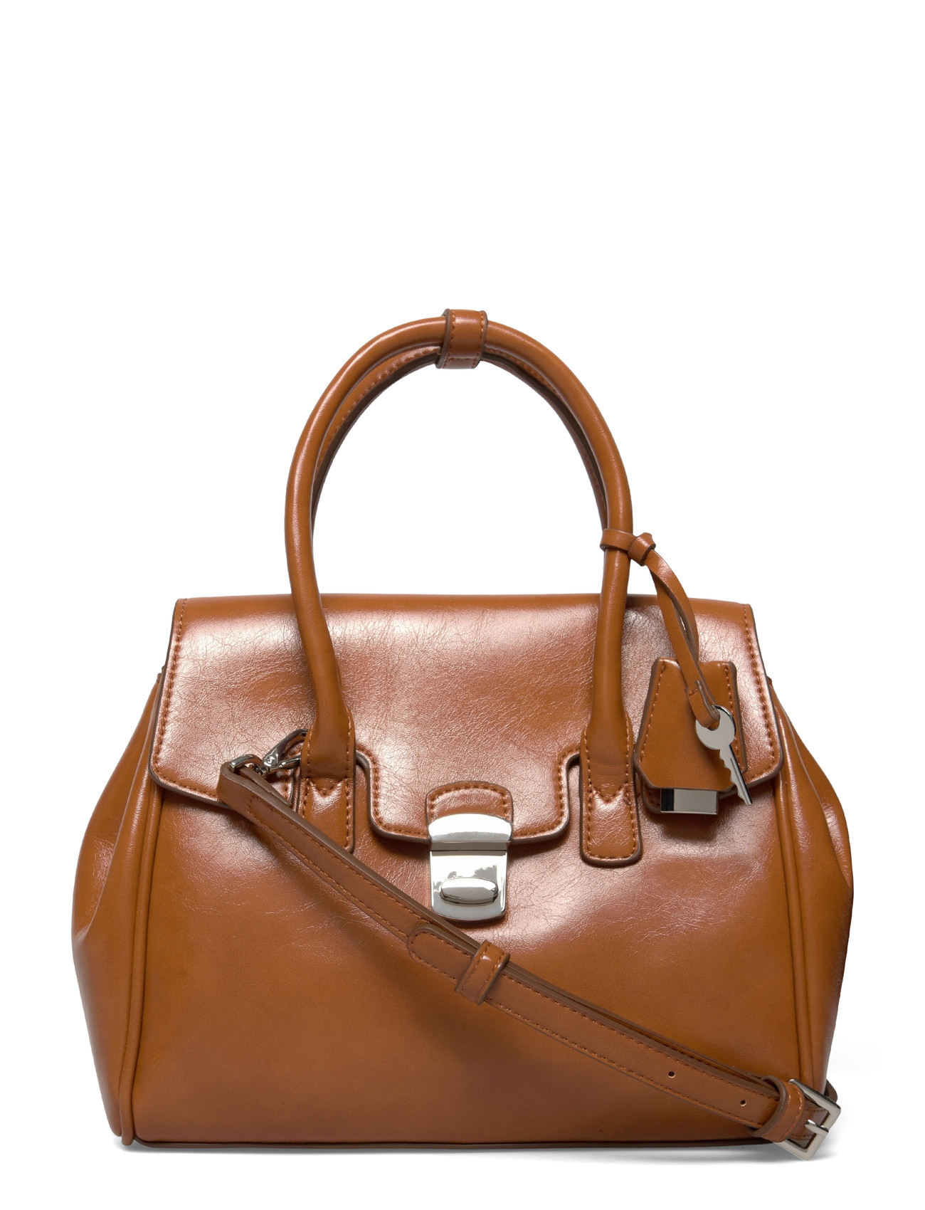 MANGO Klein City Handtasche With Flap Braun - One Size - Damen