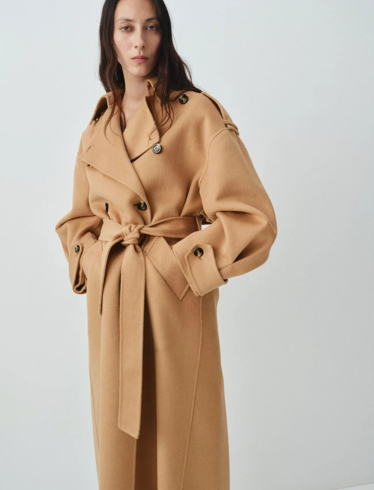 Mango Double Breasted Wool Coat