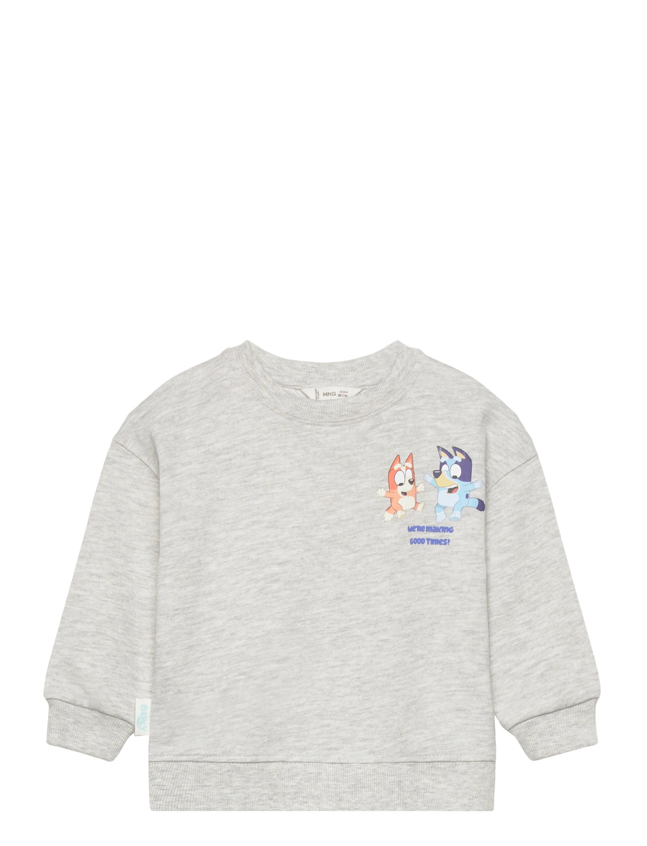 MANGO Bluey-Print Sweatshirt Grau - 12-18M - Kinder