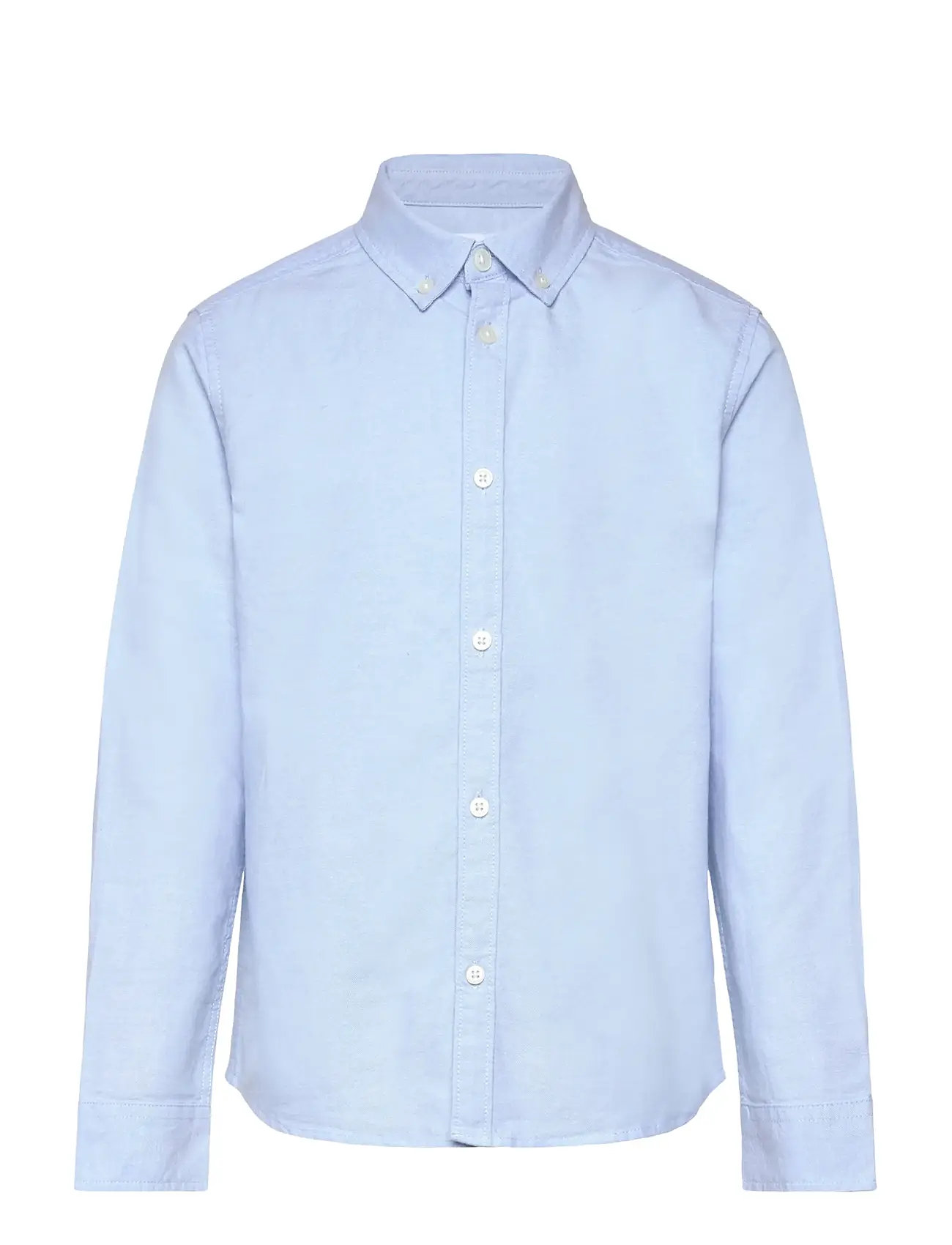 Mango Slim-Fit Oxford Shirt, 6, Blue, Skjorter > Kortærmede Shirts, Børn