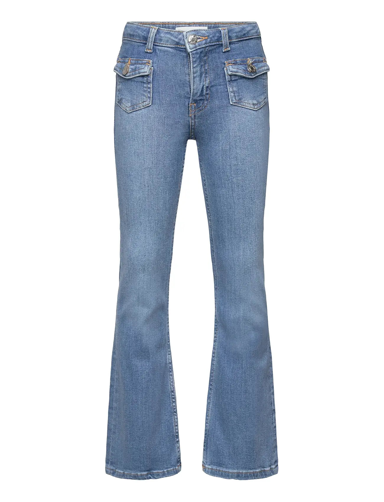 MANGO Flared Jeans With Pocket Blau - 10 - Kinder