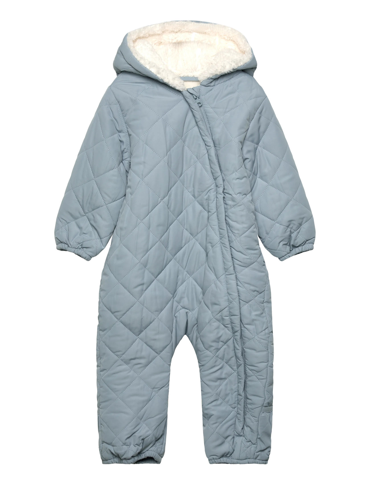 MANGO Quilted Sweatshirt With Shearling Lining Blau - 3-6M - Kinder