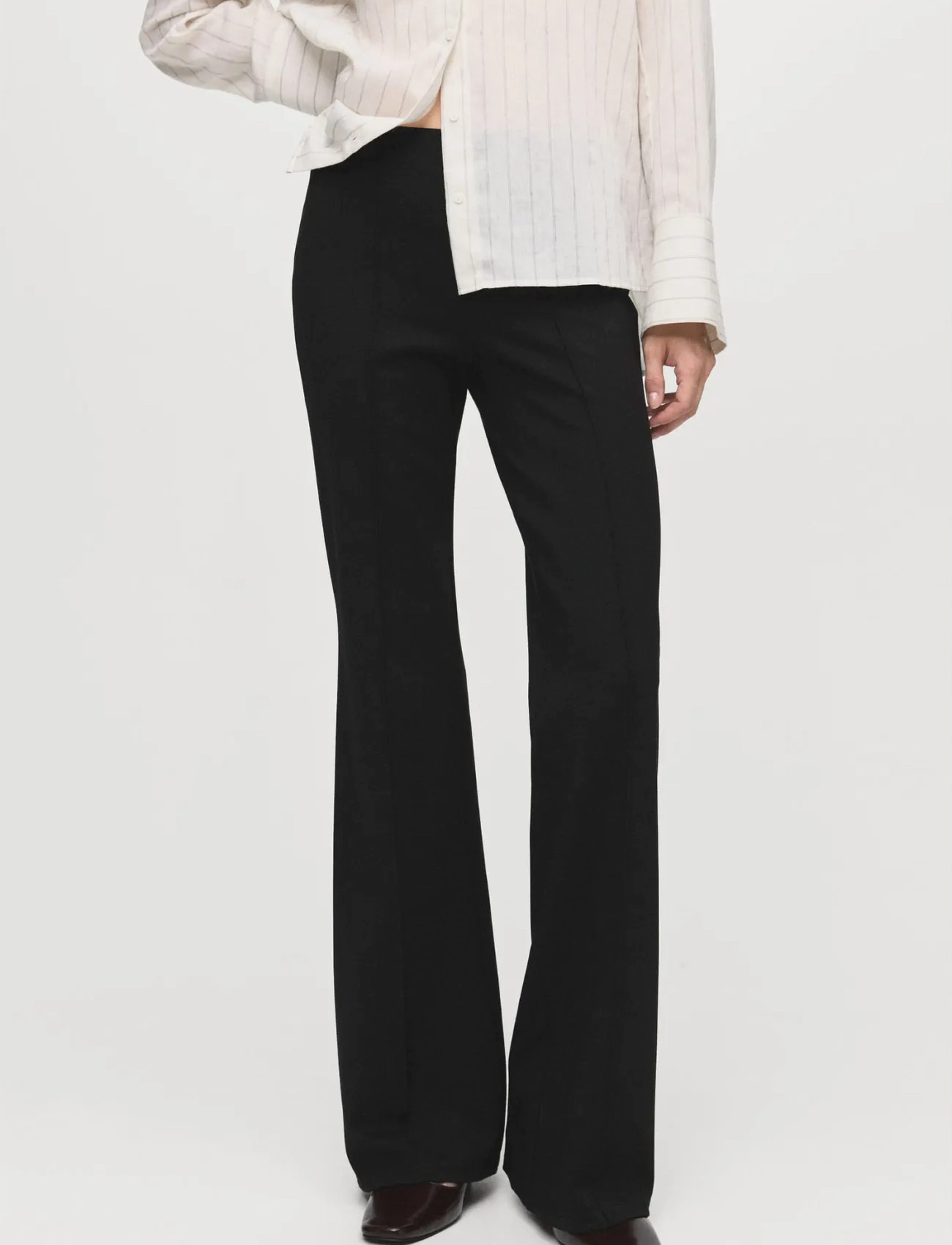 Mango Leggings With Seam Detail, XS, Black, Bukser > Brede Ben, Dame