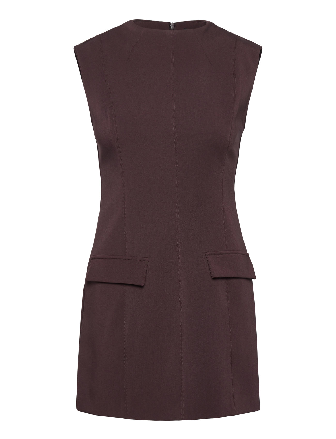 MANGO Kleid With Flap Pocket Burgundy - XS - Damen
